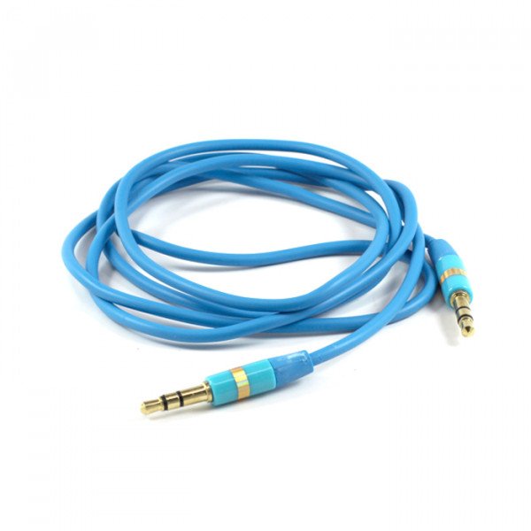 Wholesale Auxiliary Cable 3.5mm to 3.5mm Cable (Blue)